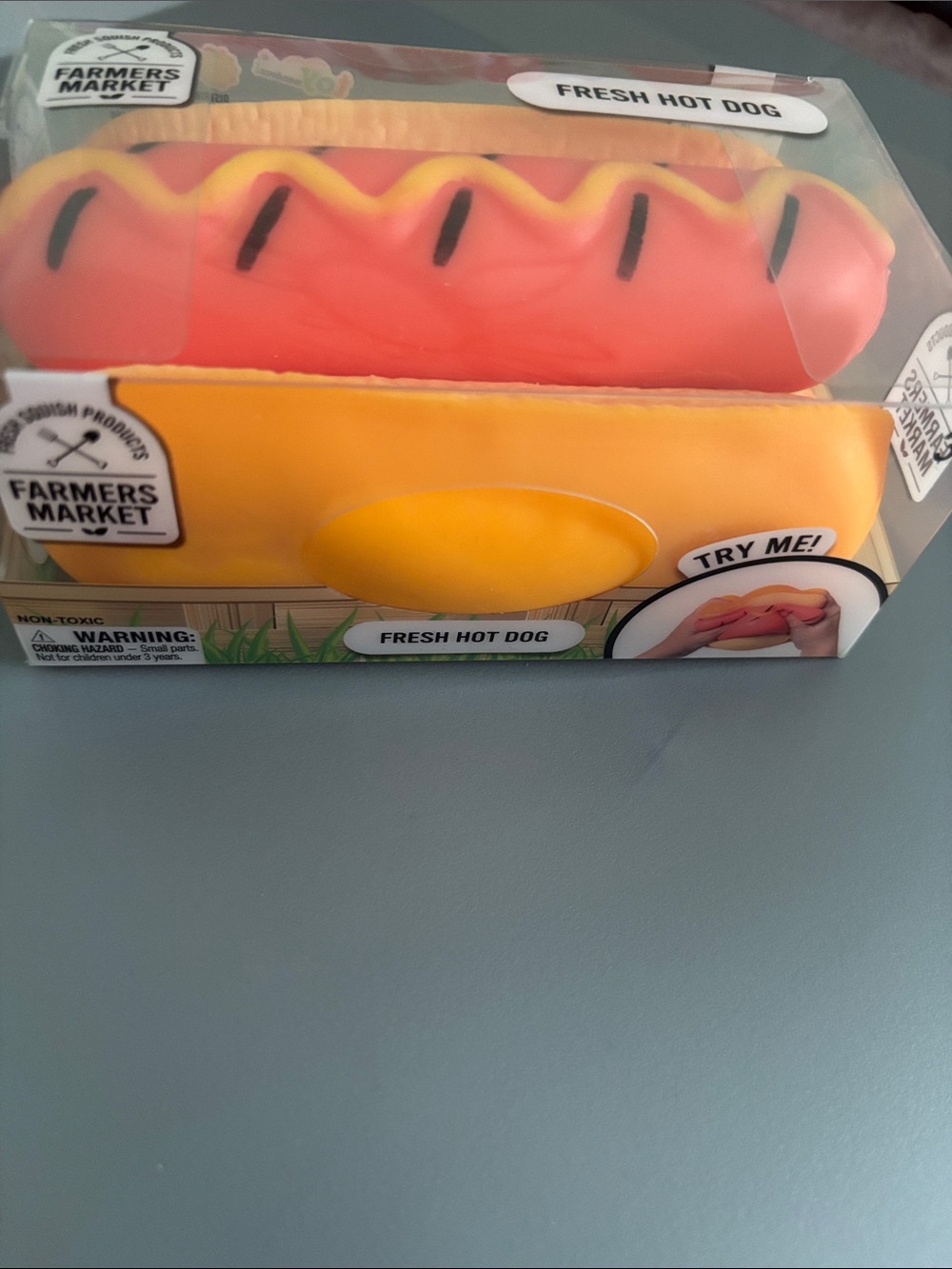 Farmers Market Fresh Hot Dog Plush Toy - Yellow & Red